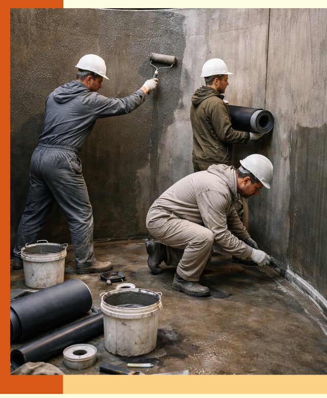 Гидроизоляция резервуара профессионально в Владимире